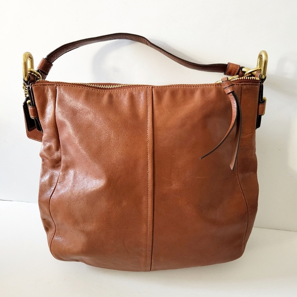 Coach Chelsea Leather Ashlyn Hobo- Walnut - Picture 3 of 6